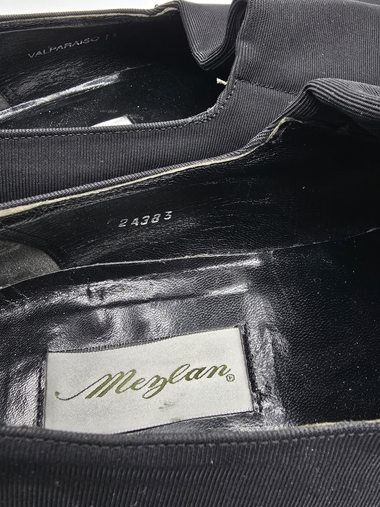 Mezlan Valparaiso Black Ribbed Fabric Formal Slip-On Loafers Size 11 main image 5
